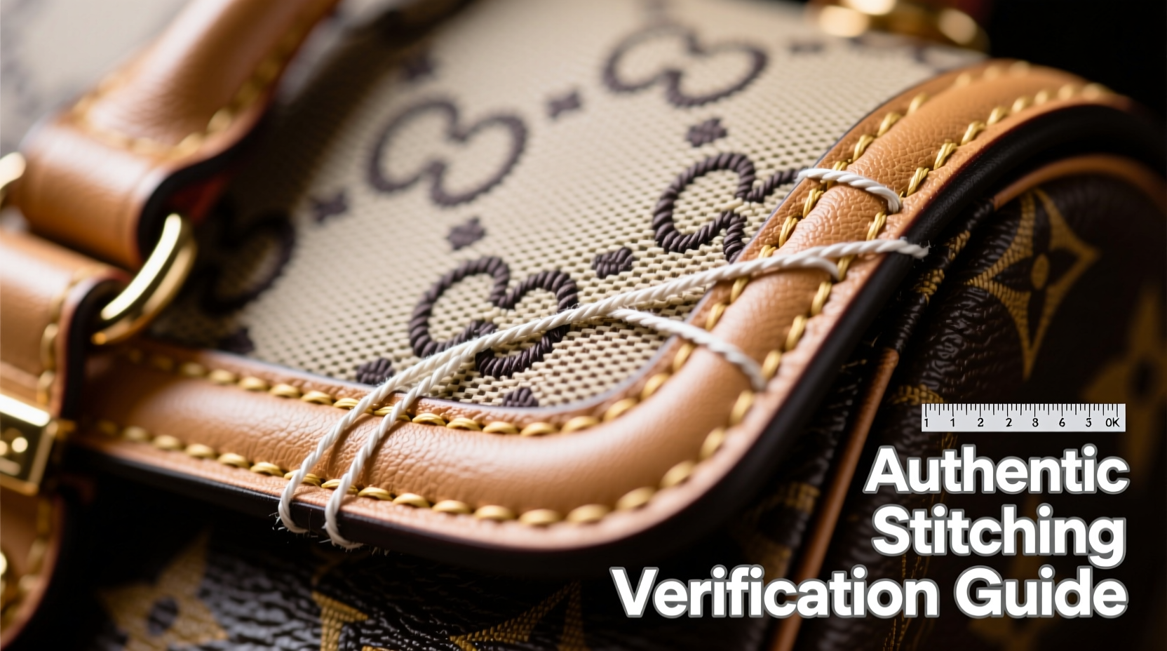 how to verify if a luxury handbag is authentic using stitching details