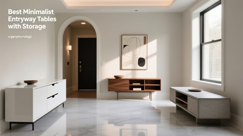 Best Minimalist Entryway Tables with Storage