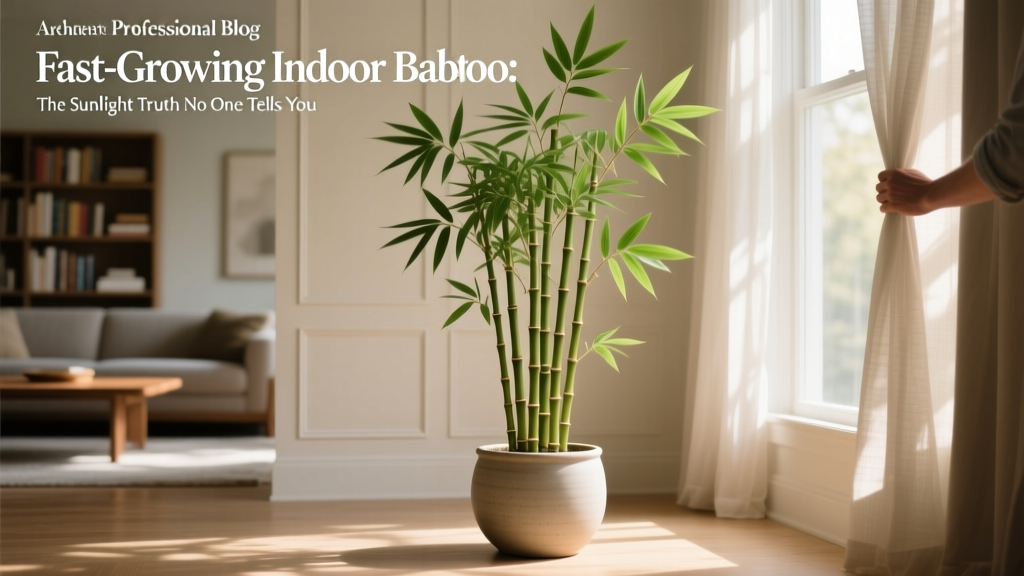 Indoor Bamboo Light Needs: Filtered Sun Only