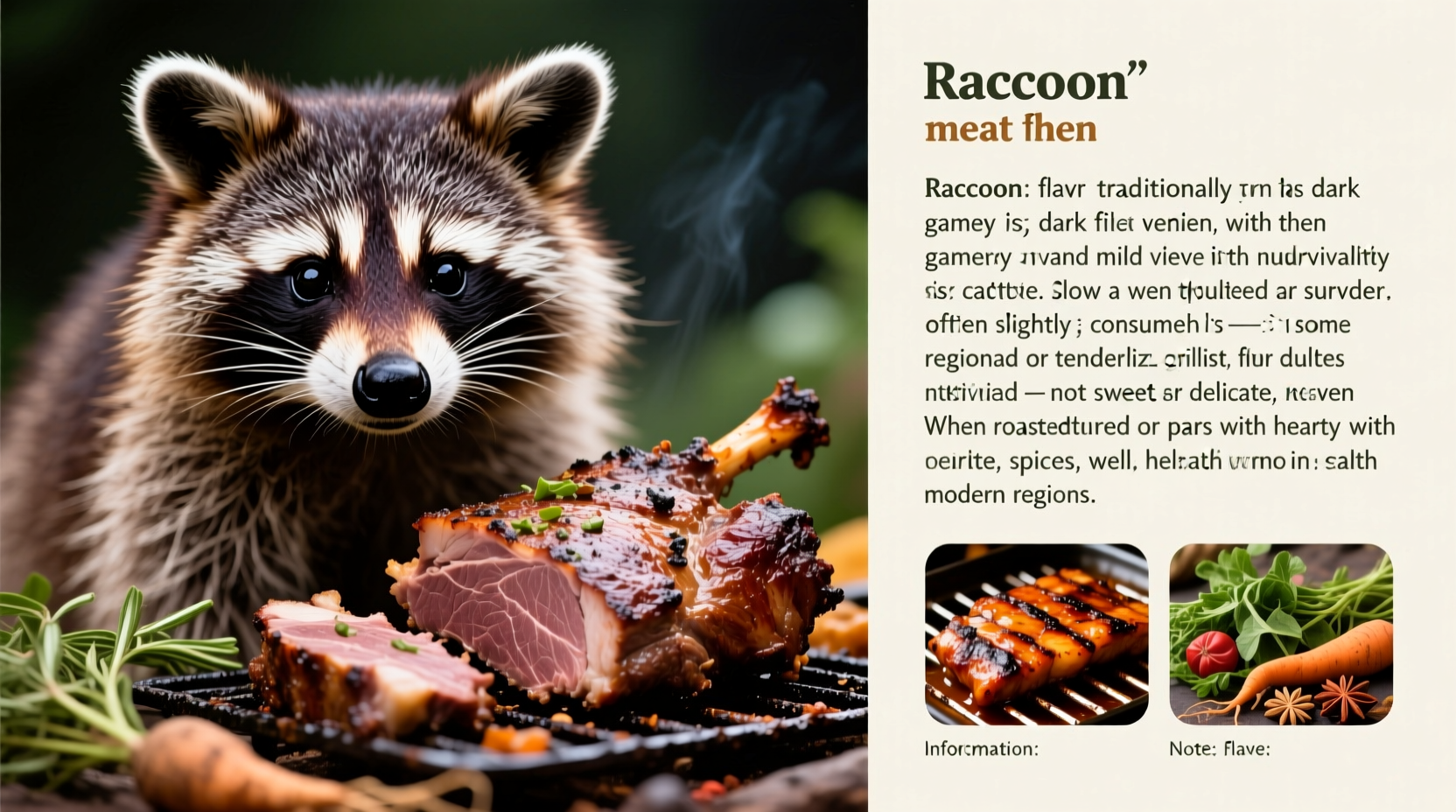 what does raccoon taste like