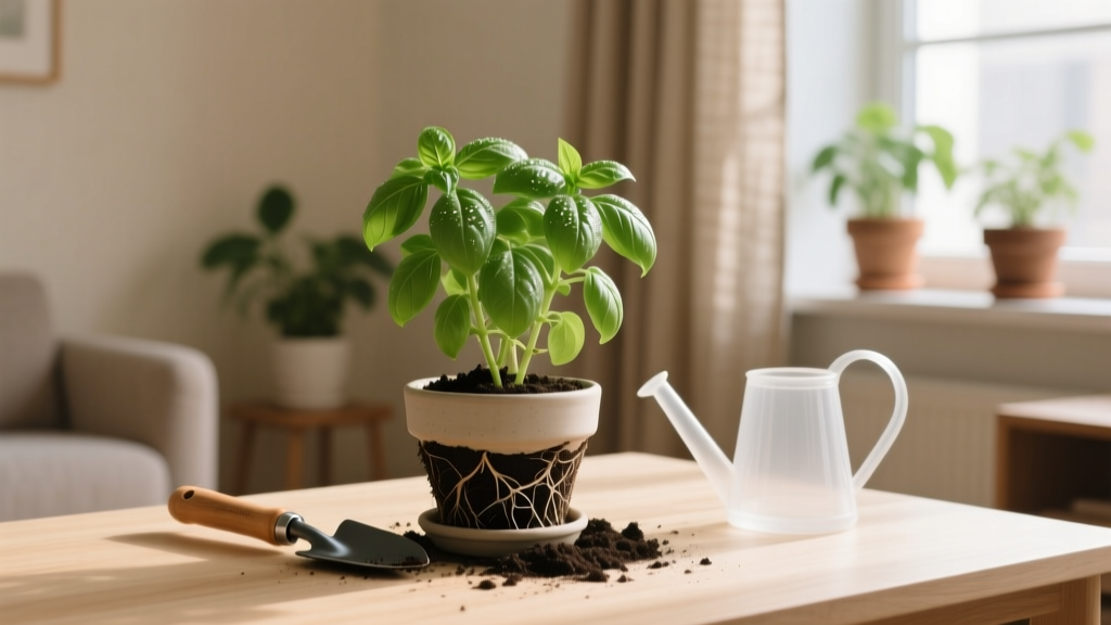 Indoor Basil Repotting Guide: Avoid Common Mistakes