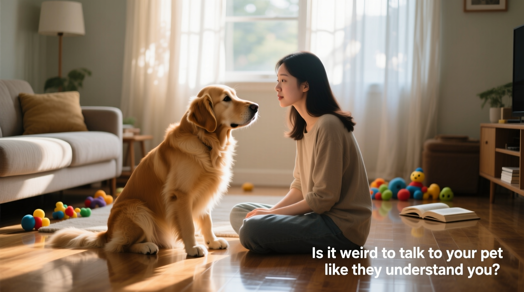 is it weird to talk to your pet like they understand you the psychology