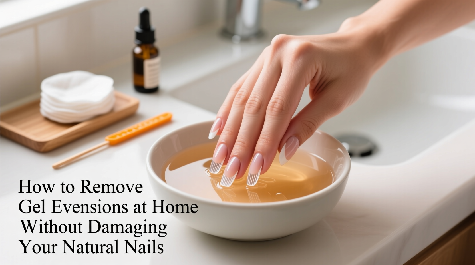 how to remove gel extensions at home without damaging your natural nails