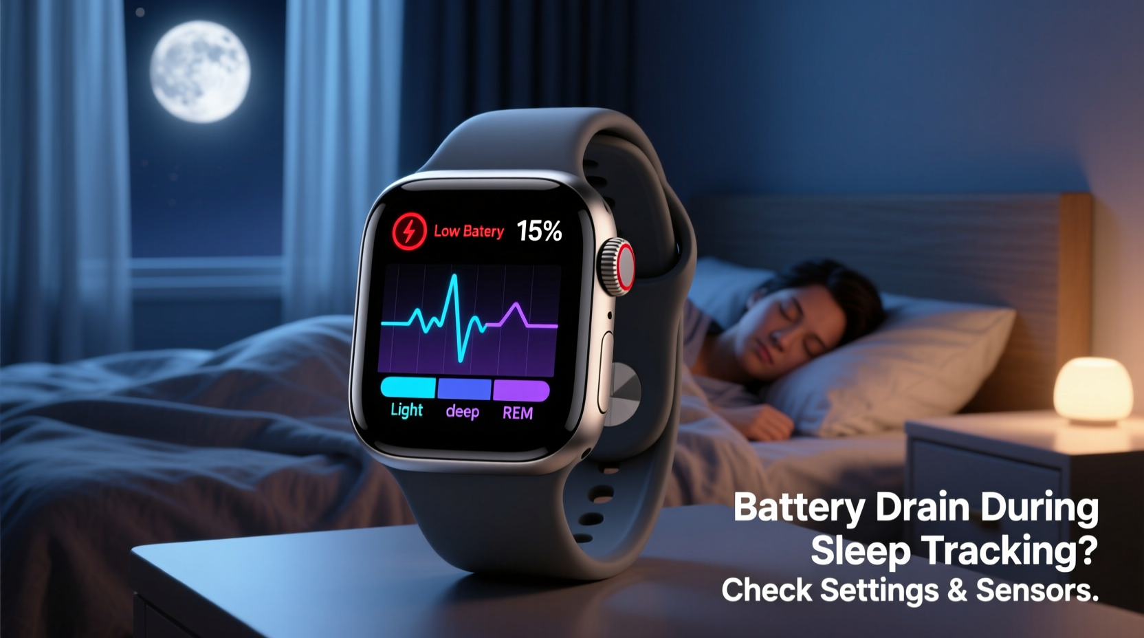 why does my smartwatch lose battery so fast during sleep tracking