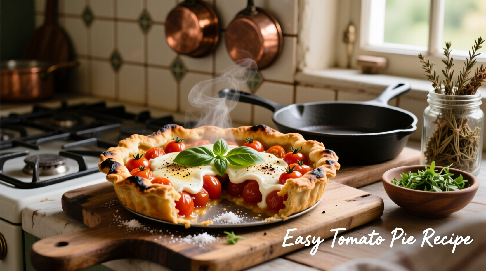Easy Tomato Pie Recipe: Ready in 45 Minutes with 7 Ingredients