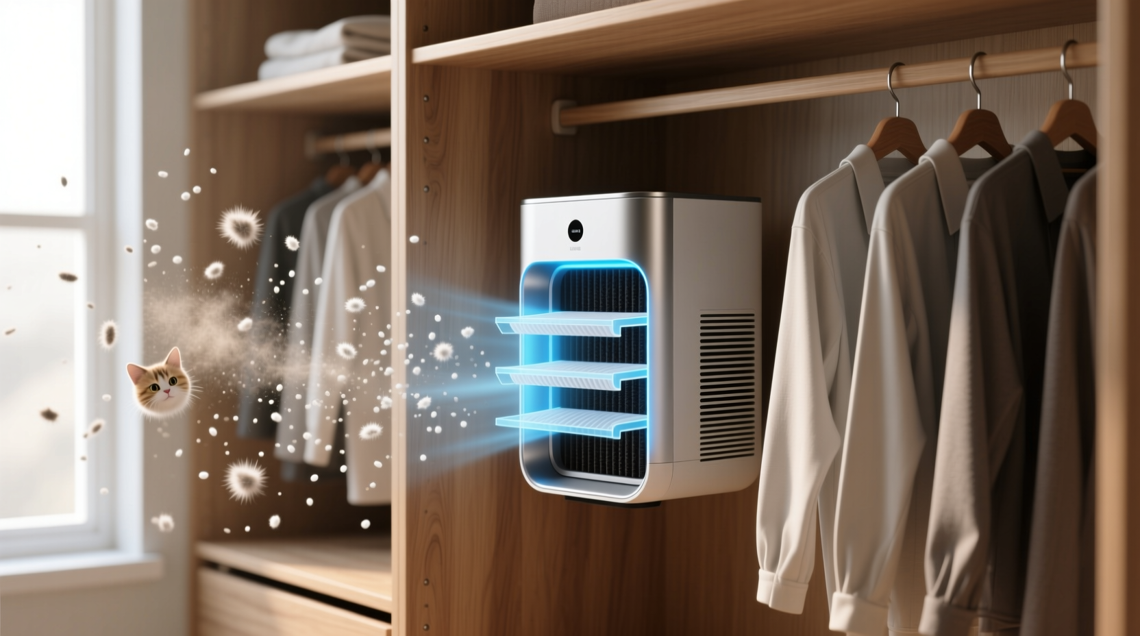 closet organization tips pet dander air purifiers