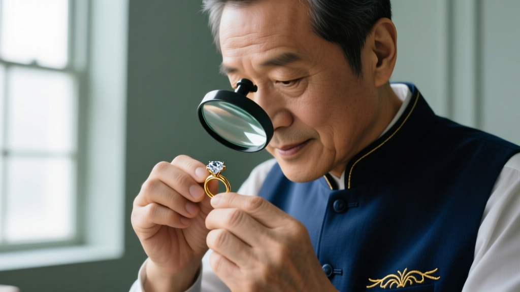 Close-up of a jeweler