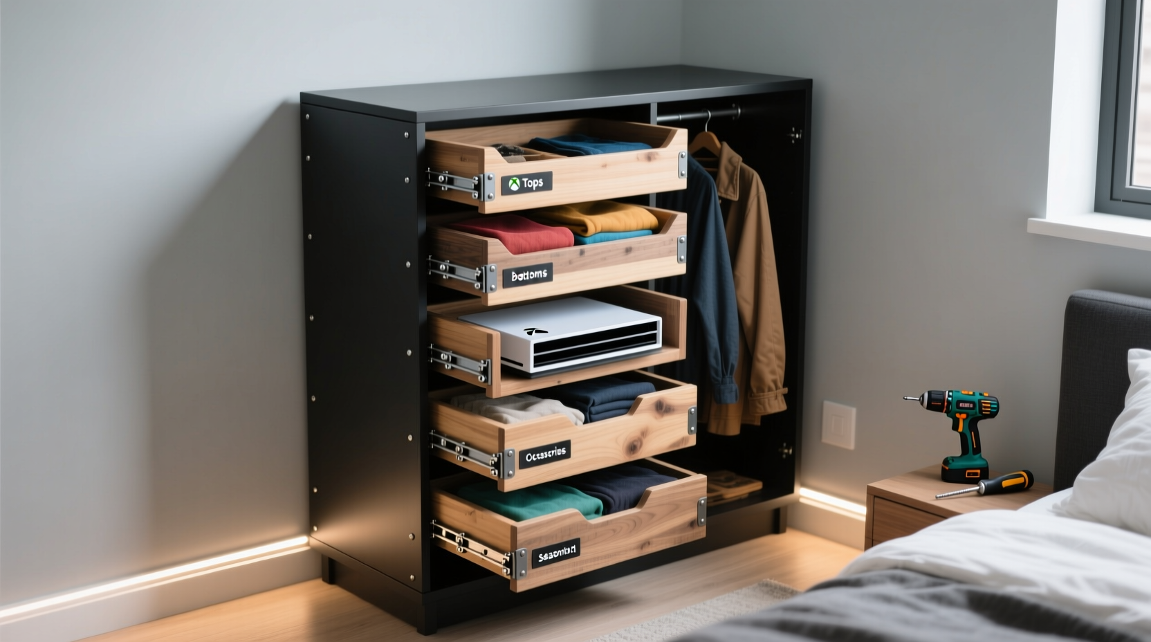 closet organization tips gaming tray capsule system