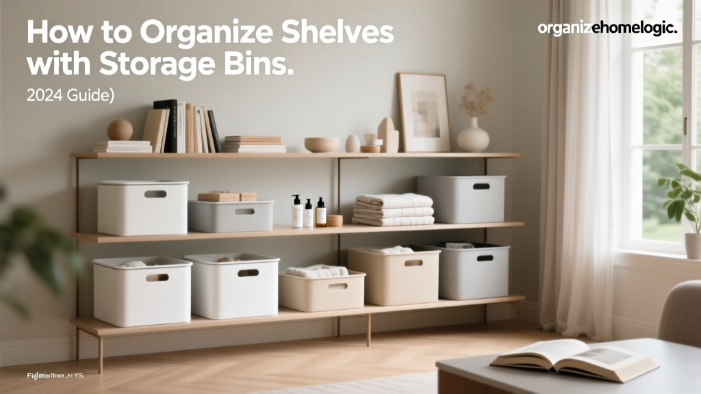 How to Organize Shelves with Storage Bins (2024 Guide)
