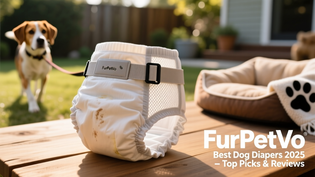Close-up of FurPetVo diaper’s adjustable Velcro closure and breathable side panel