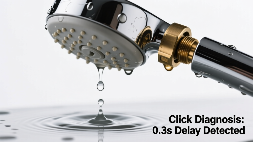 Dripping Shower Making Clicking Sound: Quick Diagnosis
