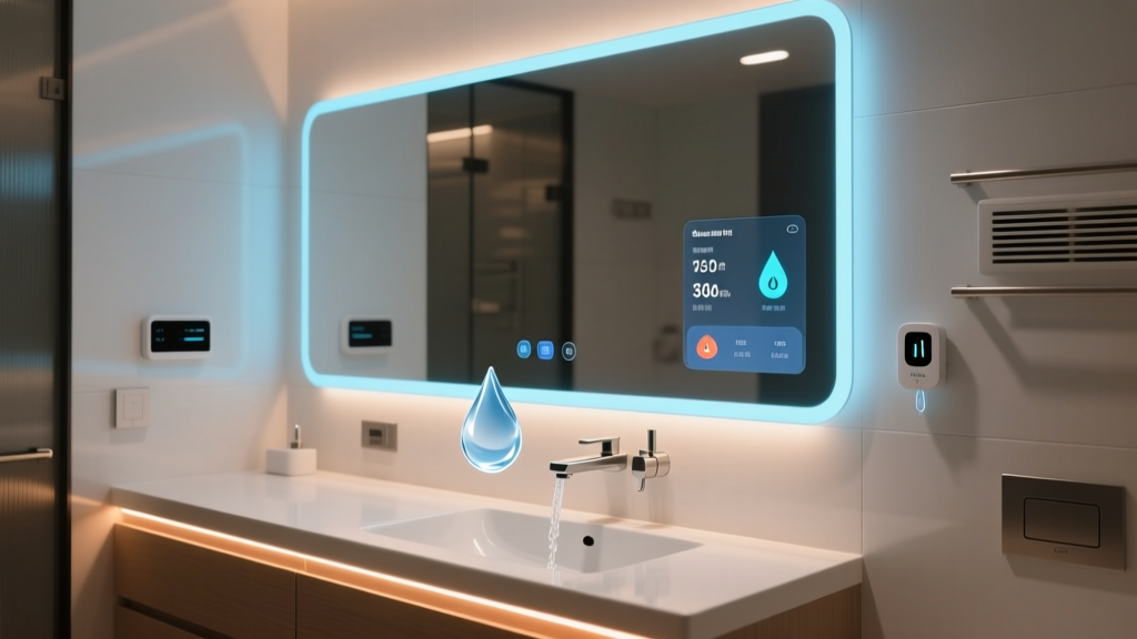 Smart Bathroom Mirrors with Water Monitoring: Sensors, Setup & Savings