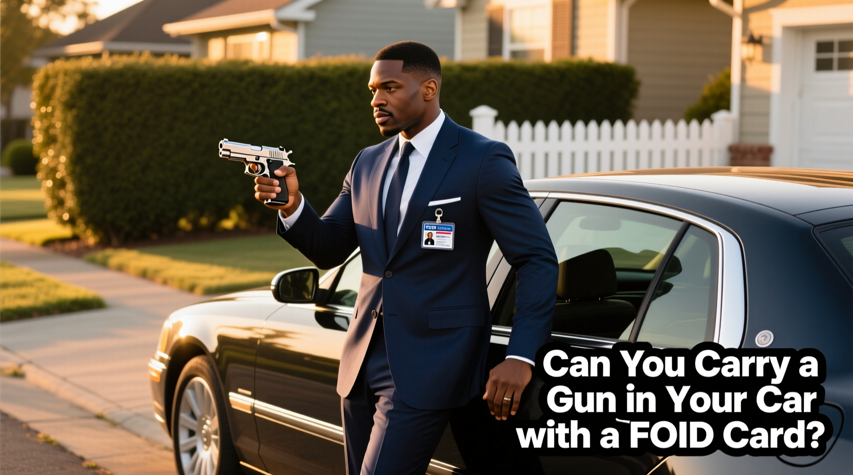 can you carry gun in car with foid card