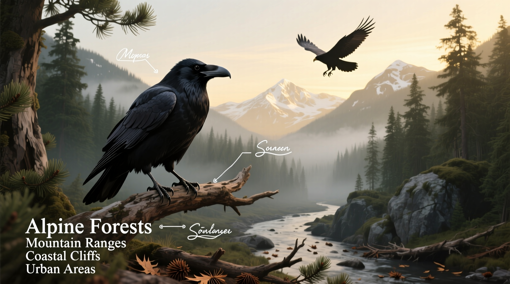 where do raven birds live