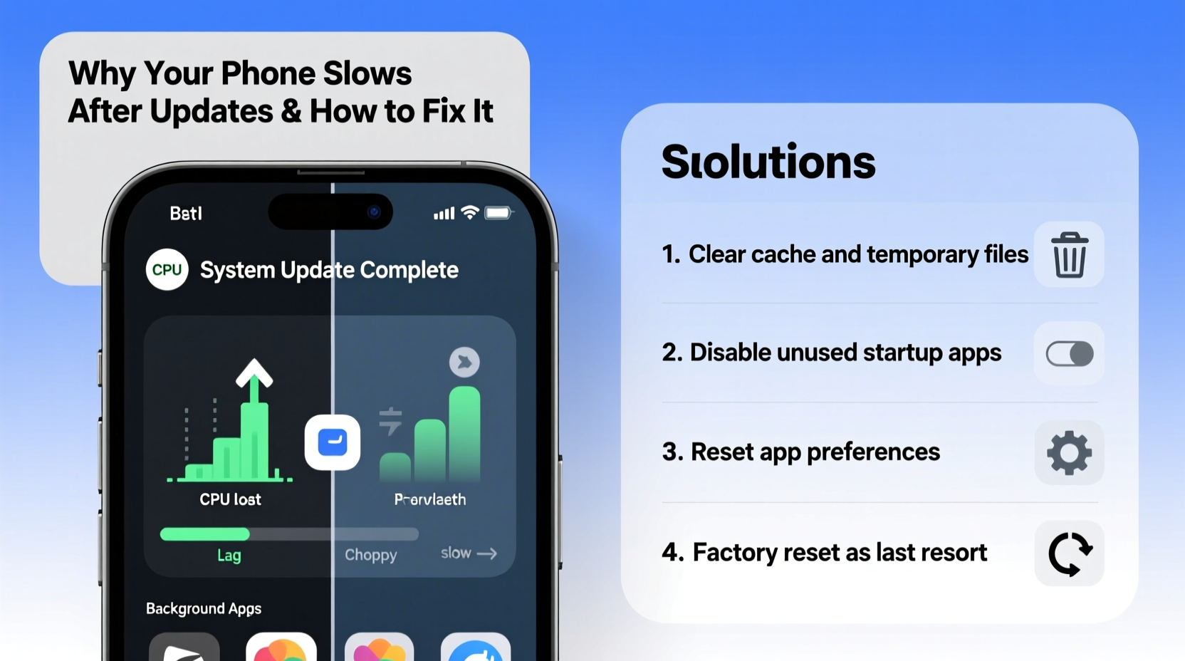 why does my phone get slow after a software update how to fix it