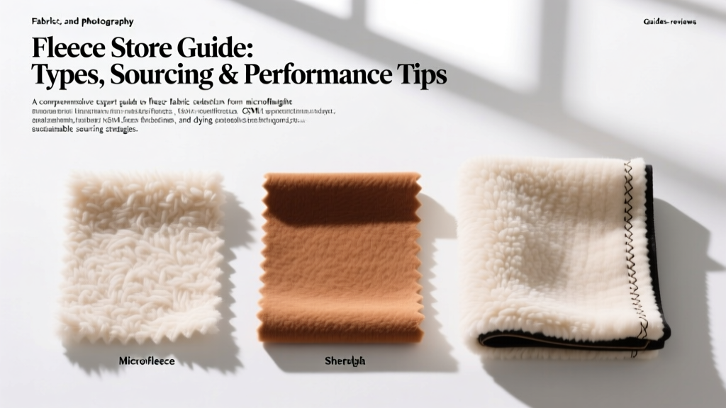 Fleece Store Guide: Types, Sourcing & Performance Tips