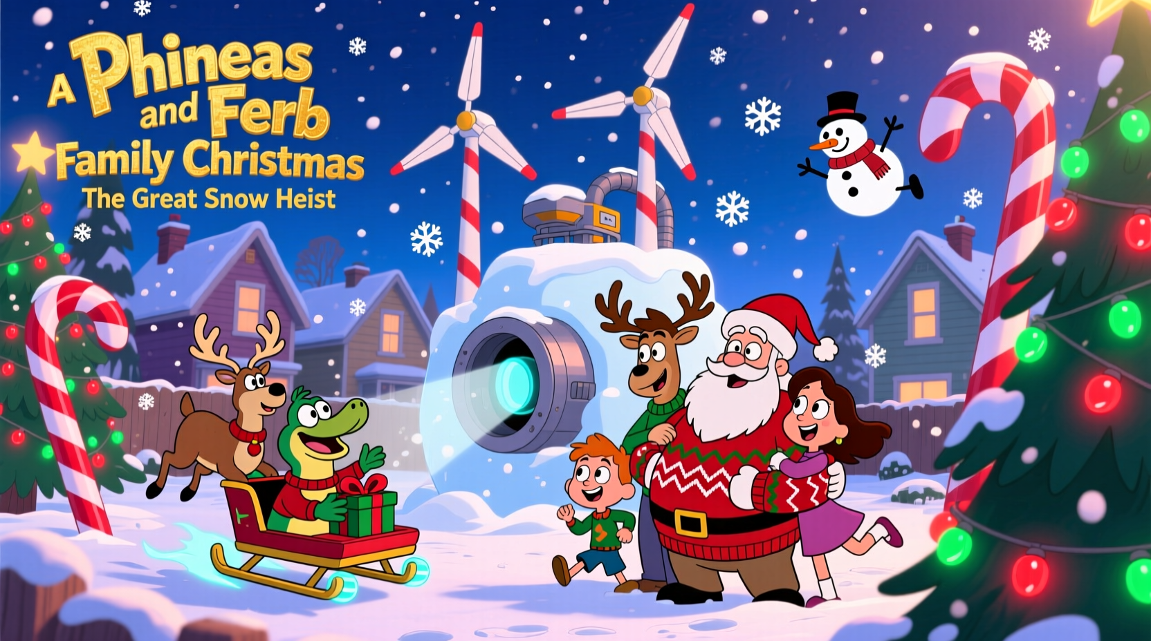 a phineas and ferb family christmas