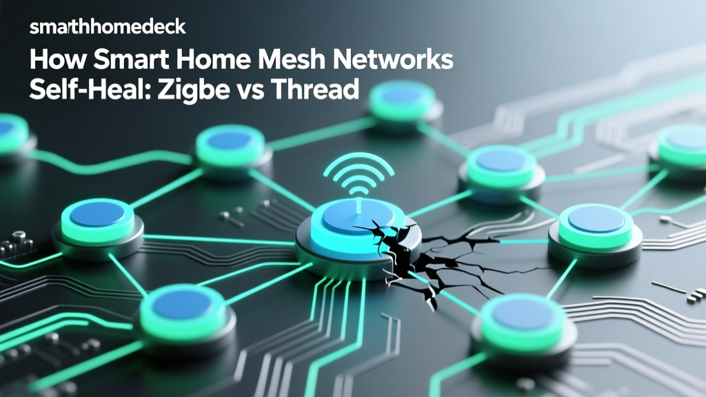 How Smart Home Mesh Networks Self-Heal: Zigbee vs Thread