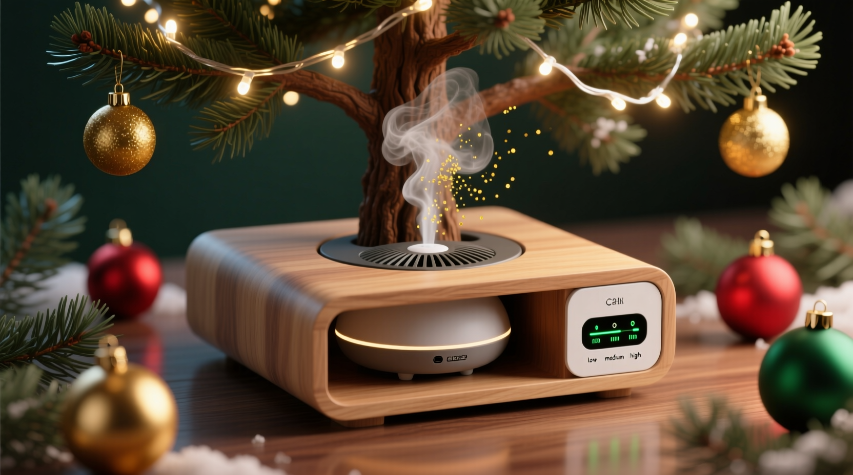 how to create a scent diffusion system inside your christmas tree base