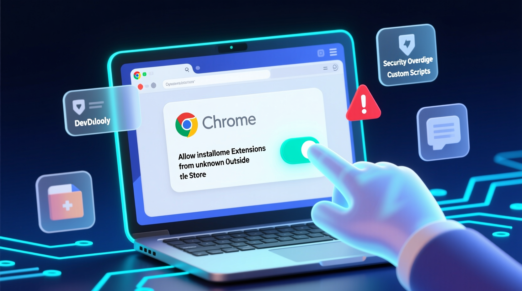 install chrome extensions from outside the store with d