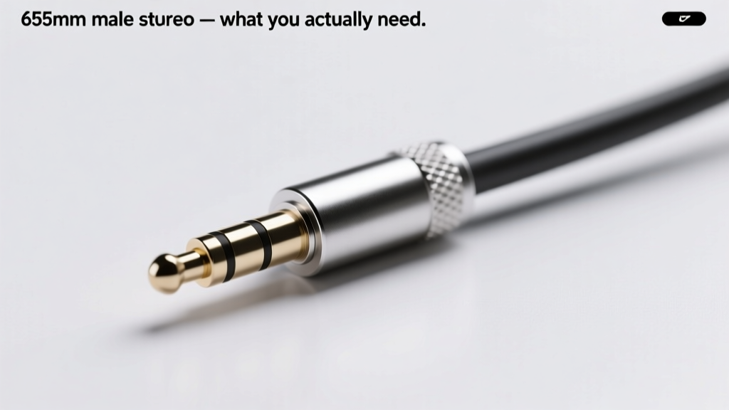 6.35mm Male Stereo Jack: Cable Compatibility & Fit Guide