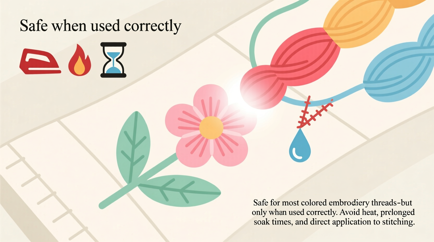 oxygen bleach embroidery safe use tips