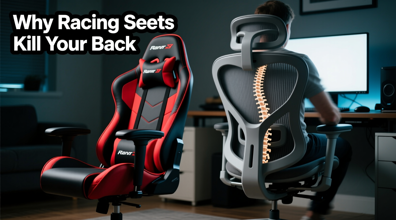 gaming chair vs ergonomic office chair why racing seats kill your back