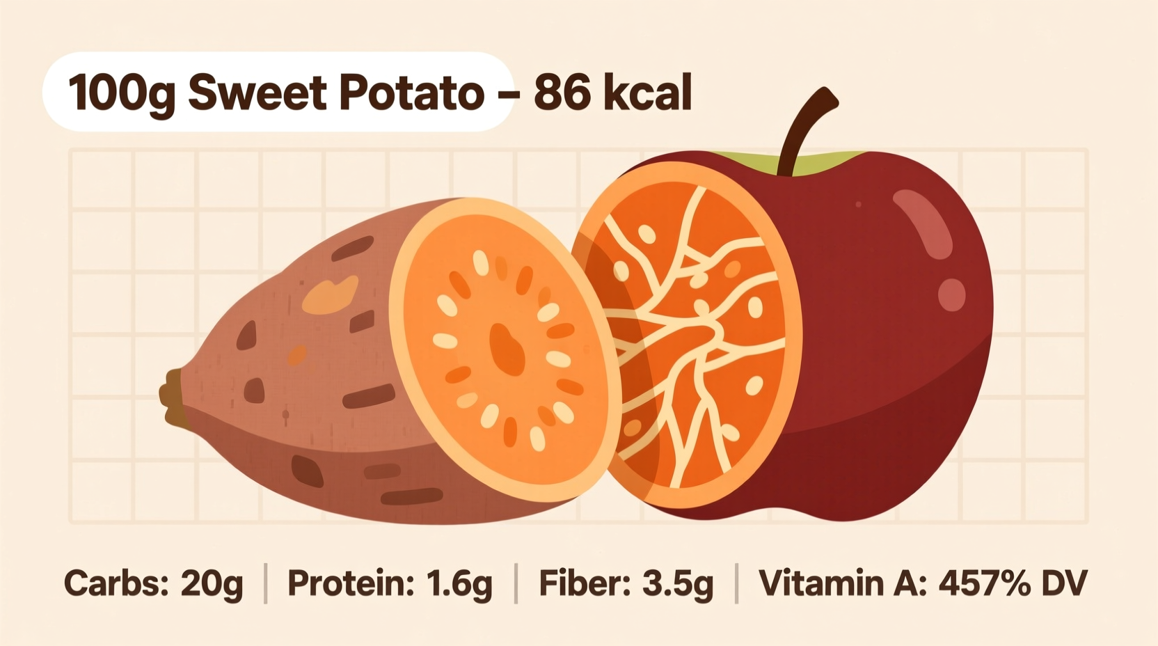 Sweet Potato Calories 100g: Complete Nutritional Facts