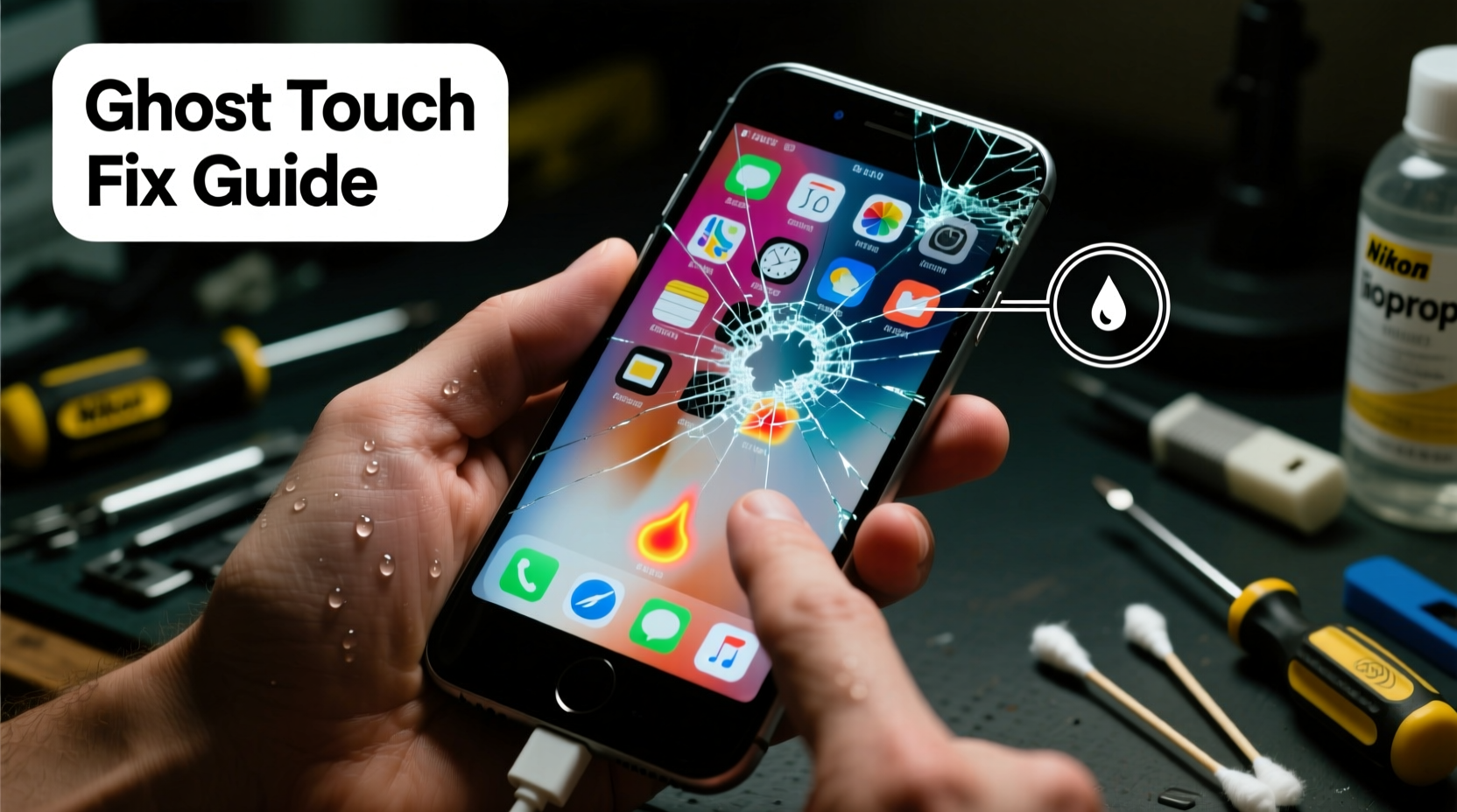 how to fix ghost touch issues on older iphones without replacing the screen