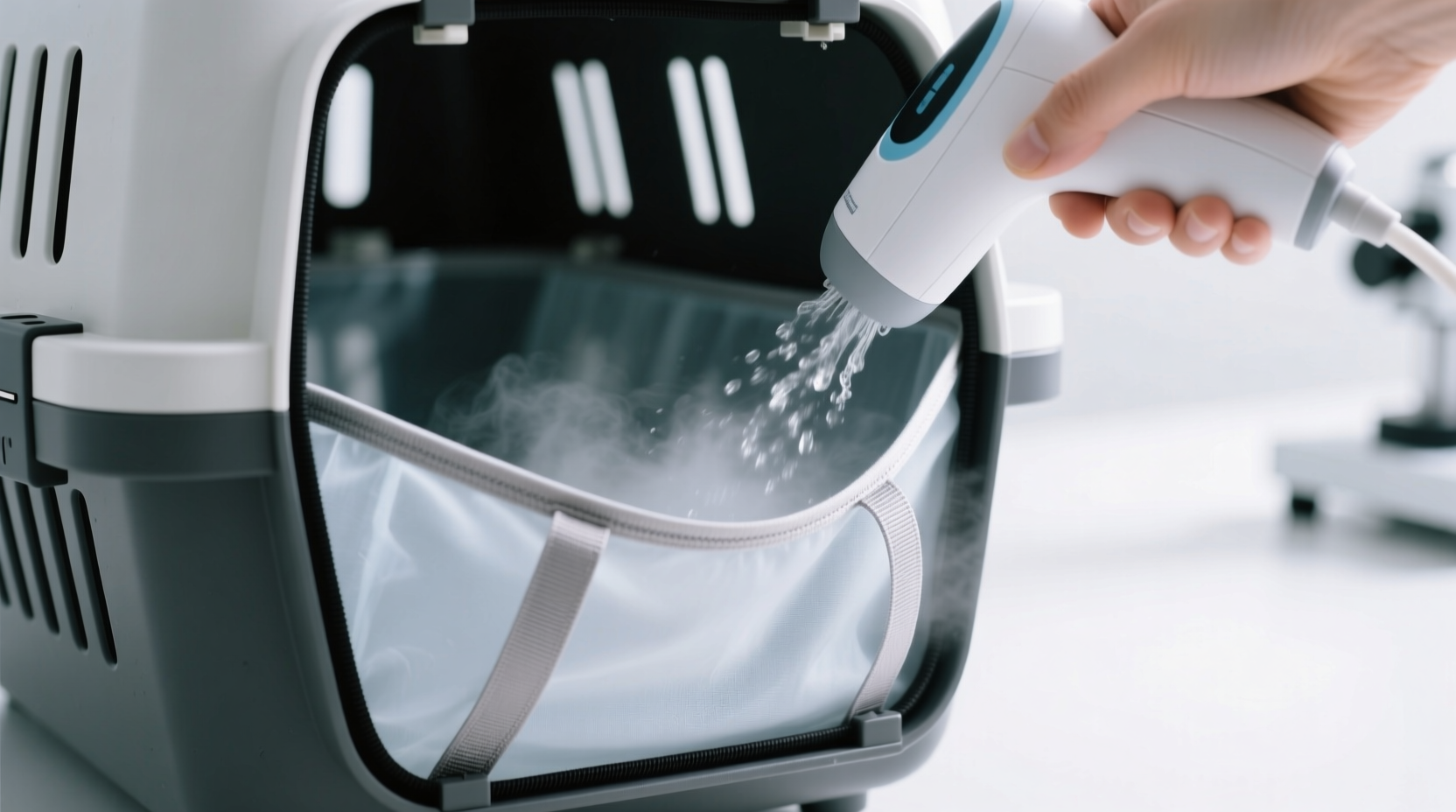 how to sanitize pet carrier liners safely