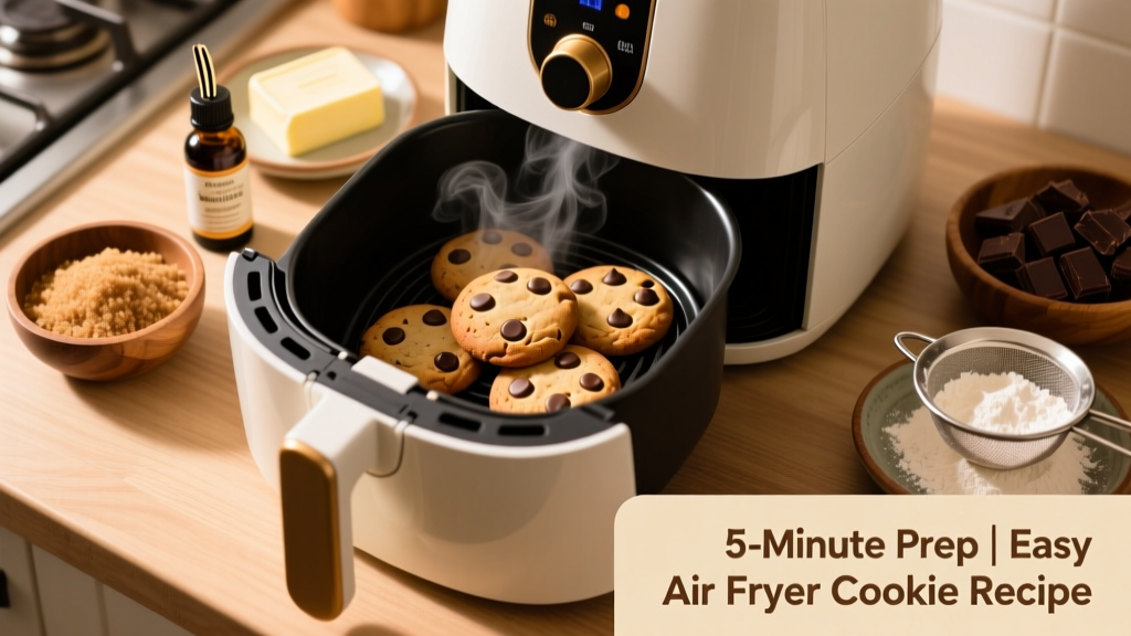 Easy Air Fryer Cookie Recipe (5-Minute Prep!)