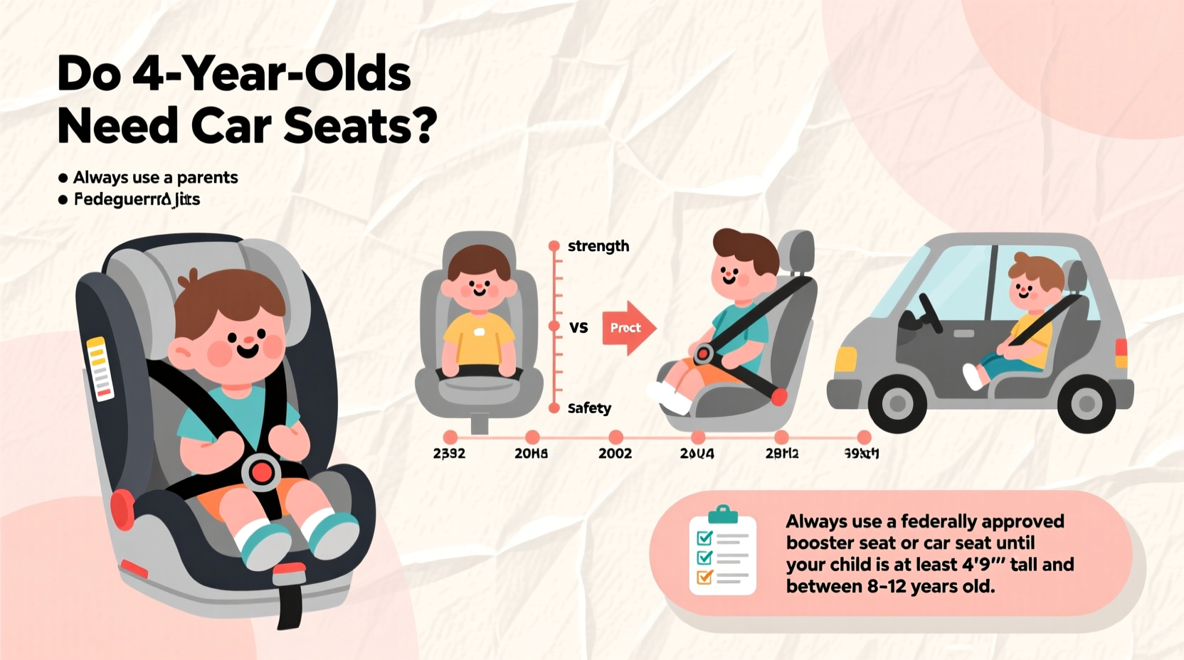 do 4 year olds need car seats