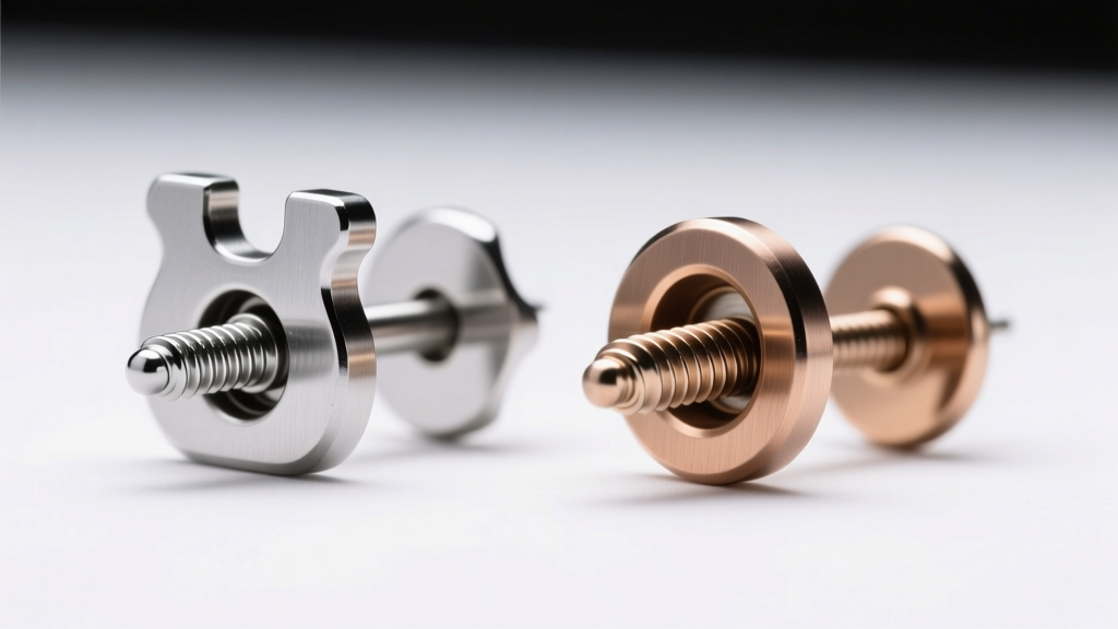 Technical drawing comparing the metal post mechanisms of a standard friction butterfly back versus a threaded screw earring back