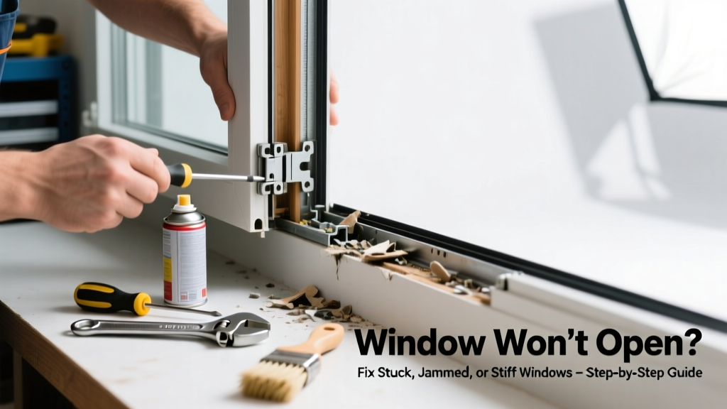 Window Won’t Open? Fix Stuck, Jammed, or Stiff Windows