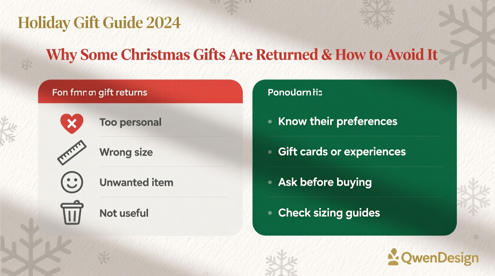 why are some christmas gifts always returned and how to avoid giving them