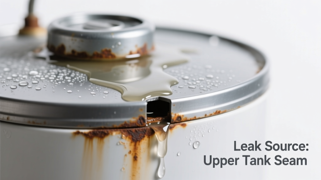 Water Heater Leaking From Top Smells Bad: Quick Diagnosis