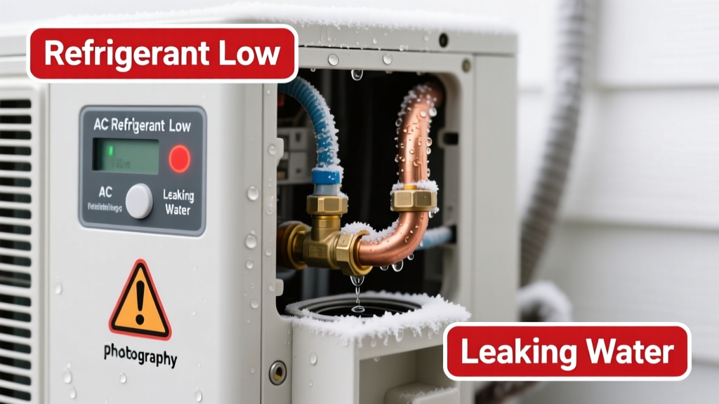 AC Refrigerant Low & Leaking Water: Quick Diagnosis