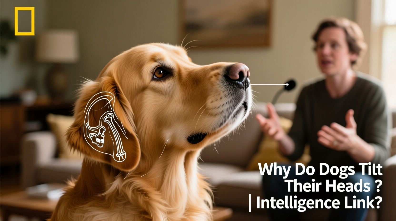 why do dogs tilt their heads when you talk and is it linked to intelligence