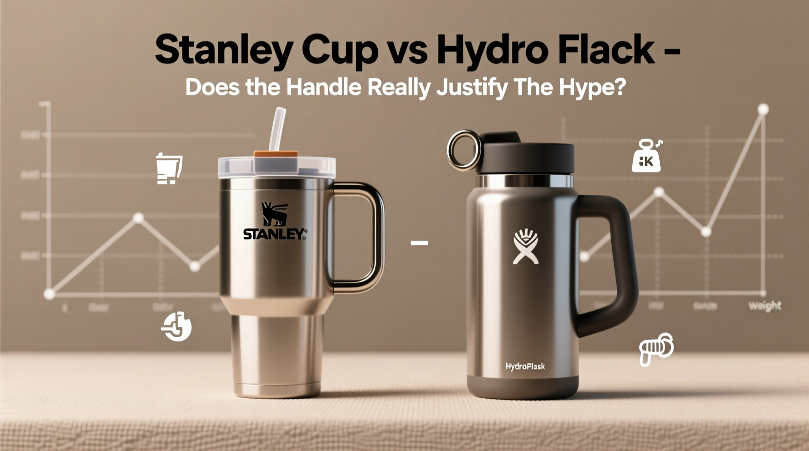 stanley cup vs hydro flask does the handle really justify the hype
