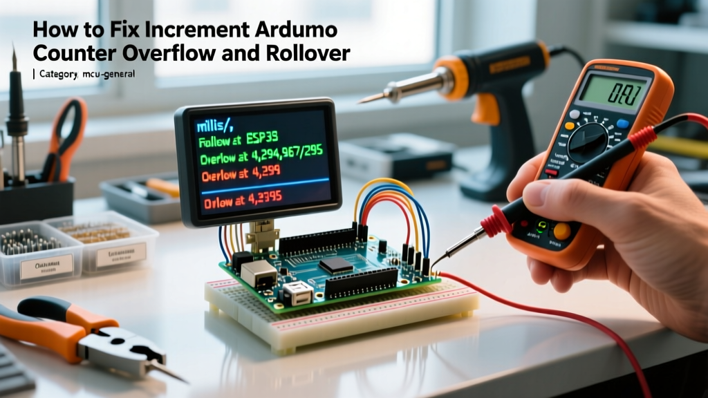 How to Fix Increment Arduino Counter Overflow and Rollover