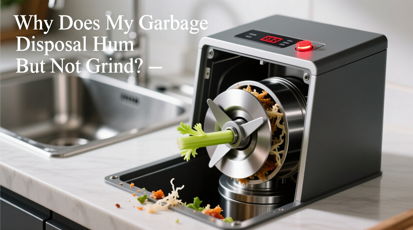 why does my garbage disposal hum but not grind