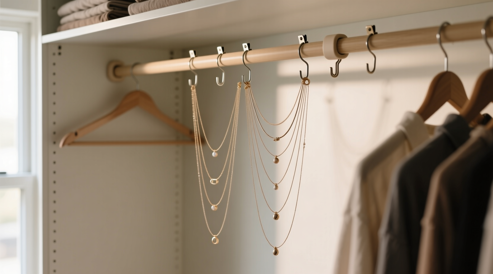 closet organization tips tangle free necklace storage