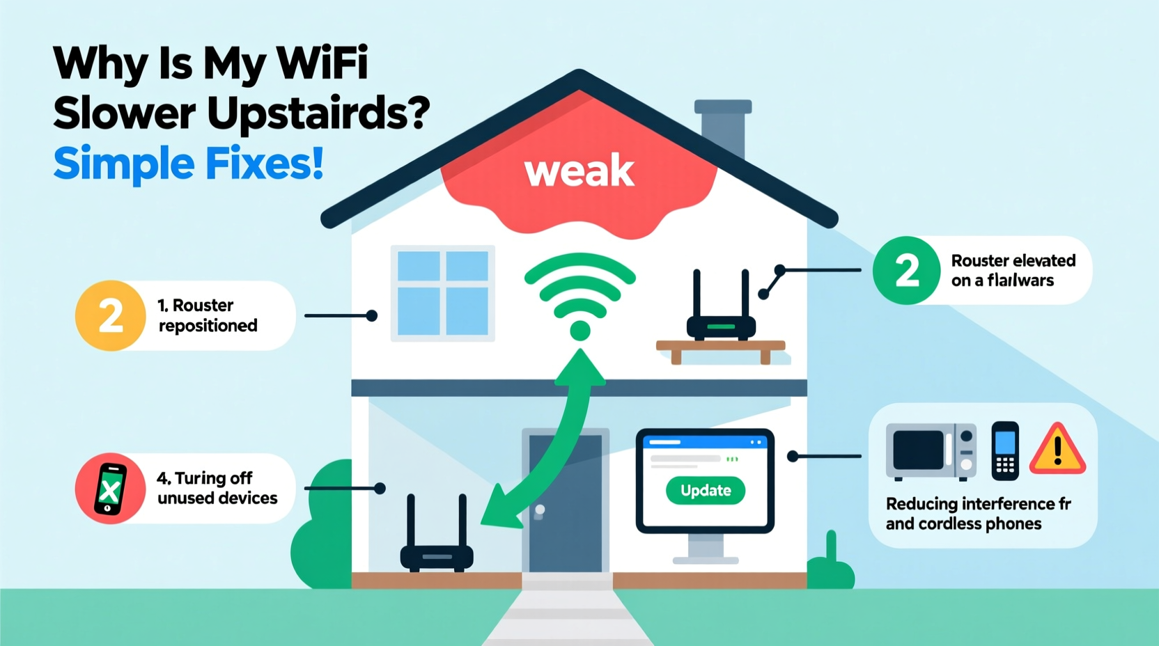 why is my wifi slower upstairs simple fixes to boost signal without buying a mesh system