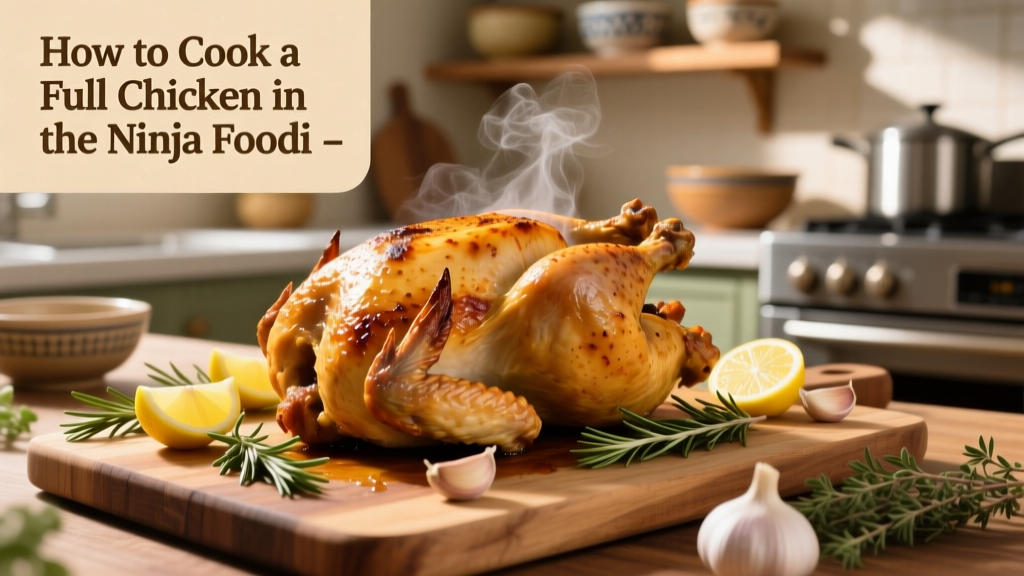Cook Whole Chicken in Ninja Foodi: Crispy & Juicy!
