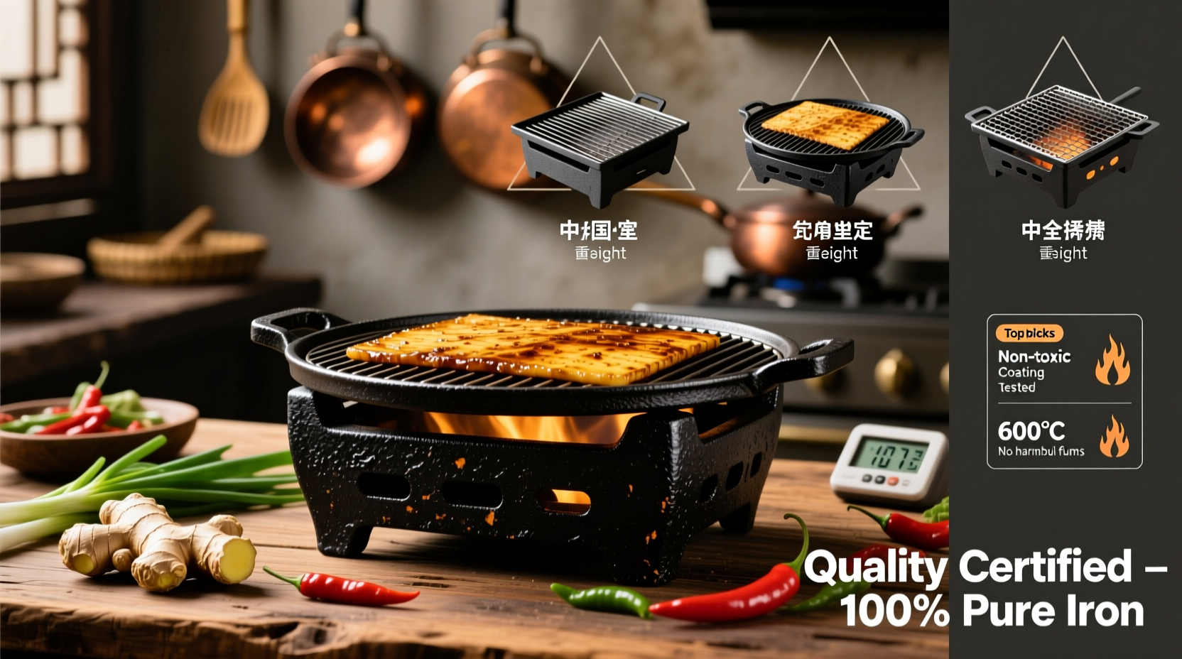 china best cast iron grill