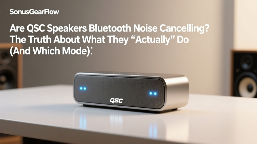 QSC Speakers Bluetooth Noise Cancelling? Truth Revealed