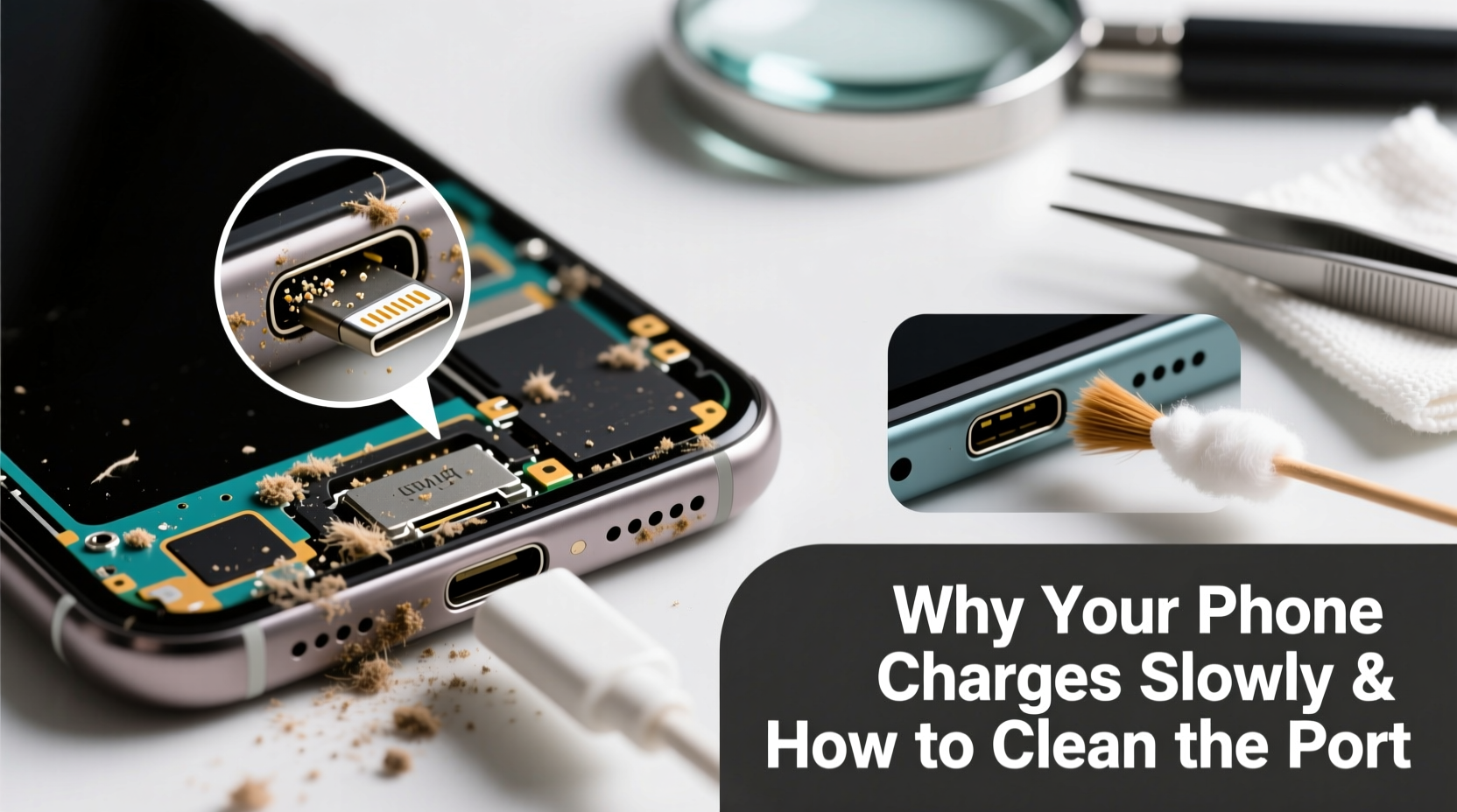 Why Is My Phone Charging Slowly Causes And How To Clean The Port
