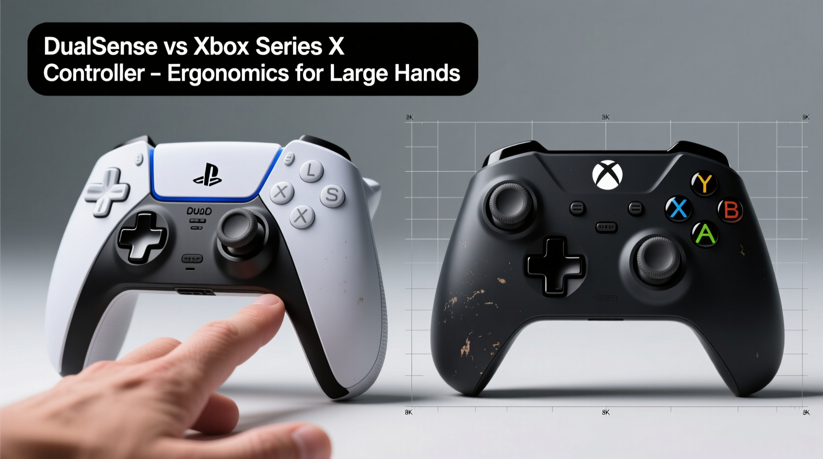 ps5 dualsense vs xbox series controller which gamepad has better ergonomics for large hands