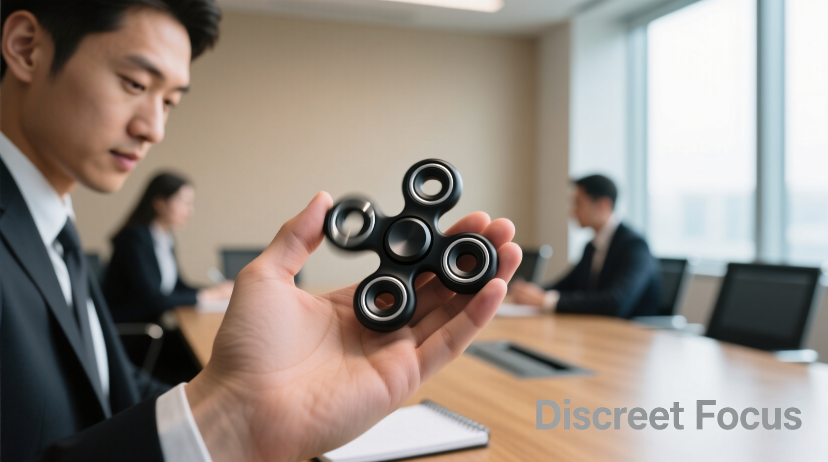 how to use a fidget spinner discreetly in meetings