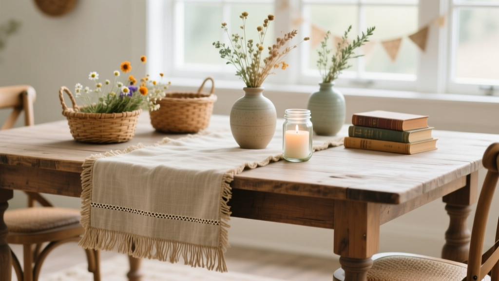 Rustic Table Runners: DIY Ideas for Parties & Gatherings